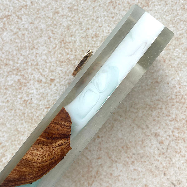 Pristine Elegance - White Olive Wood Mezuzah