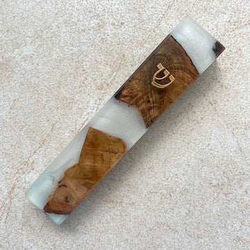 White Whisper - Handmade in Israel Mezuzah
