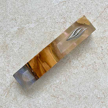 Mount Hermon Sunset - Olive Wood Mezuzah Case