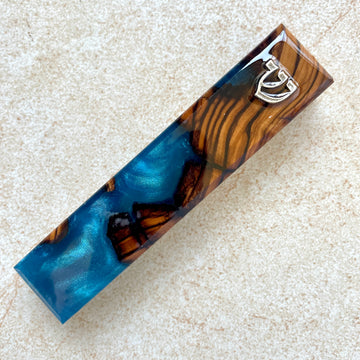 Vivid - Olive Wood handmade Mezuzah Case