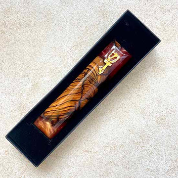 Red Heaven - Luxurious Pearl Red Olive Wood Mezuzah Case