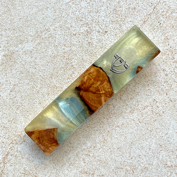 Twilight Grace - Epoxy Resin and Olive Wood Mezuzah Case