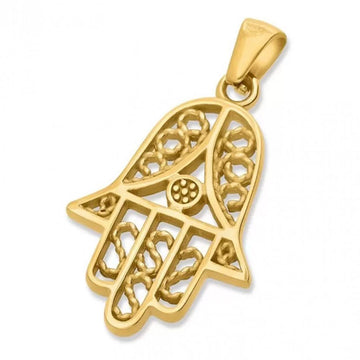 Israeli Hamsa Necklace – Modern Amulet of Protection and Good Fortune