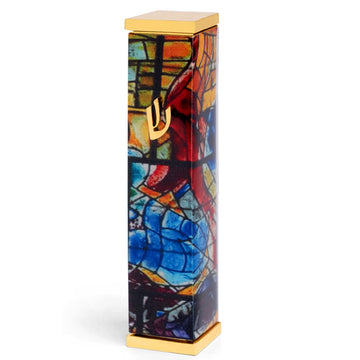 Marc Chagall's Glass Windows - Square Mezuzah Case