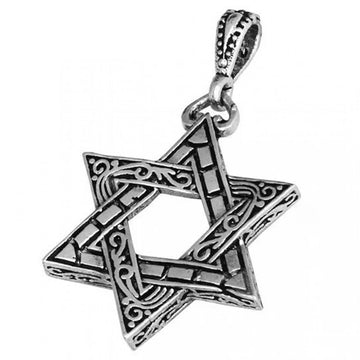 Vintage Sterling Silver Star of David Amulet