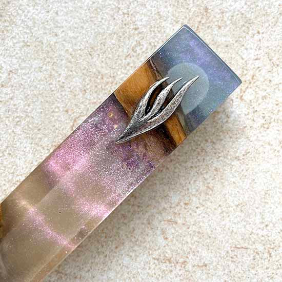 Stardust - Handcrafted Olive Wood Mezuzah