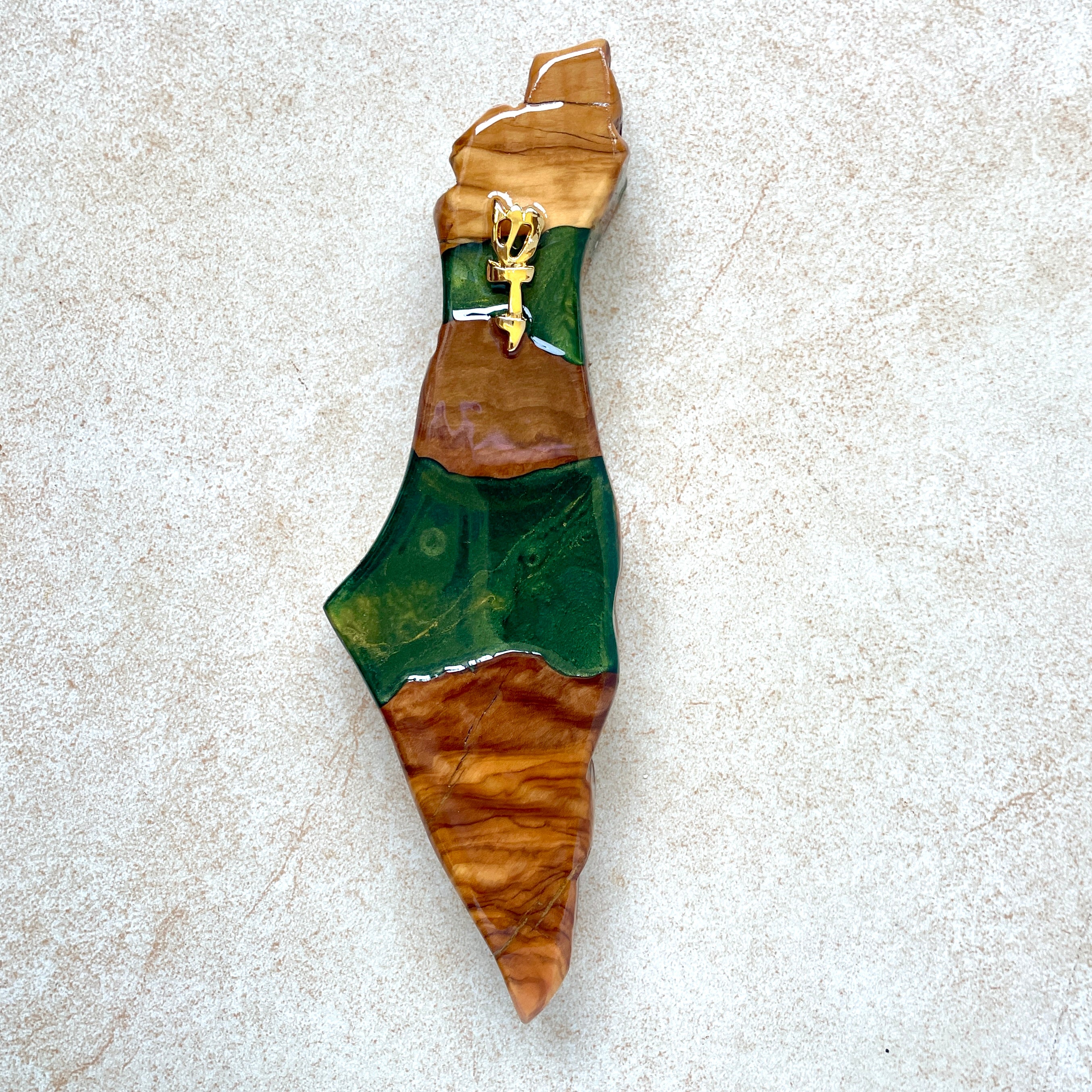 Handmade outlet Green and Olive Wood Mezuzah Case SN#27-34